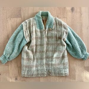 RARE FIND Vintage Donegal Design Mohair Cardigan Sweater Coat